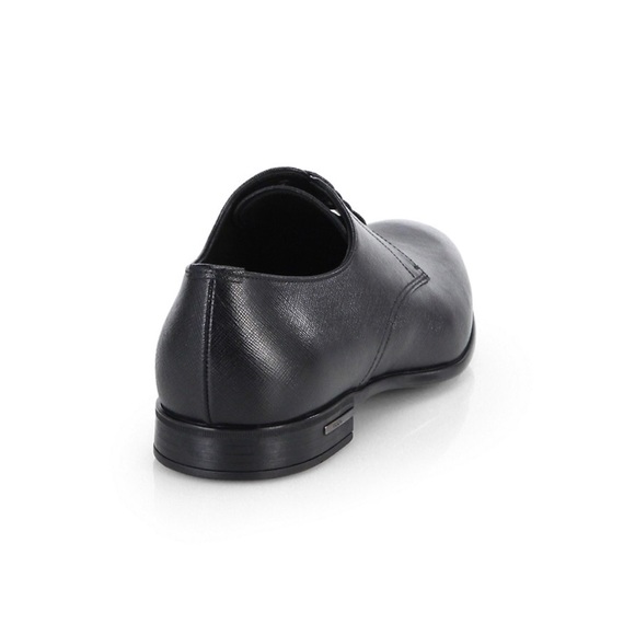 Men’s Prada Spazzolato Saffiano Leather Derby Loafers - Picture 2 of 7